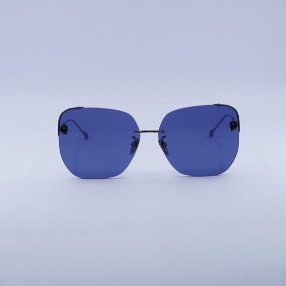 🕶️New Isabel Marant IM 0082/S 06LB KU Sunglasses - Ruthenium Frame, Blue Lenses - Picture 2 of 8